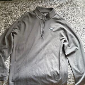 Cutter & Buck Men's Gray Zip-Up Sweater